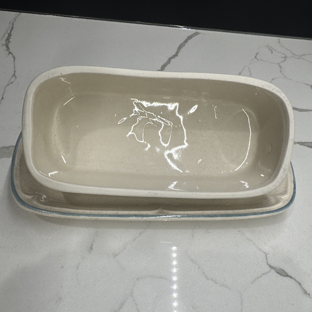International Stoneware Japan Marmalade Covered Buttered Dish w: Plate 8x4 - Picture 4 of 5